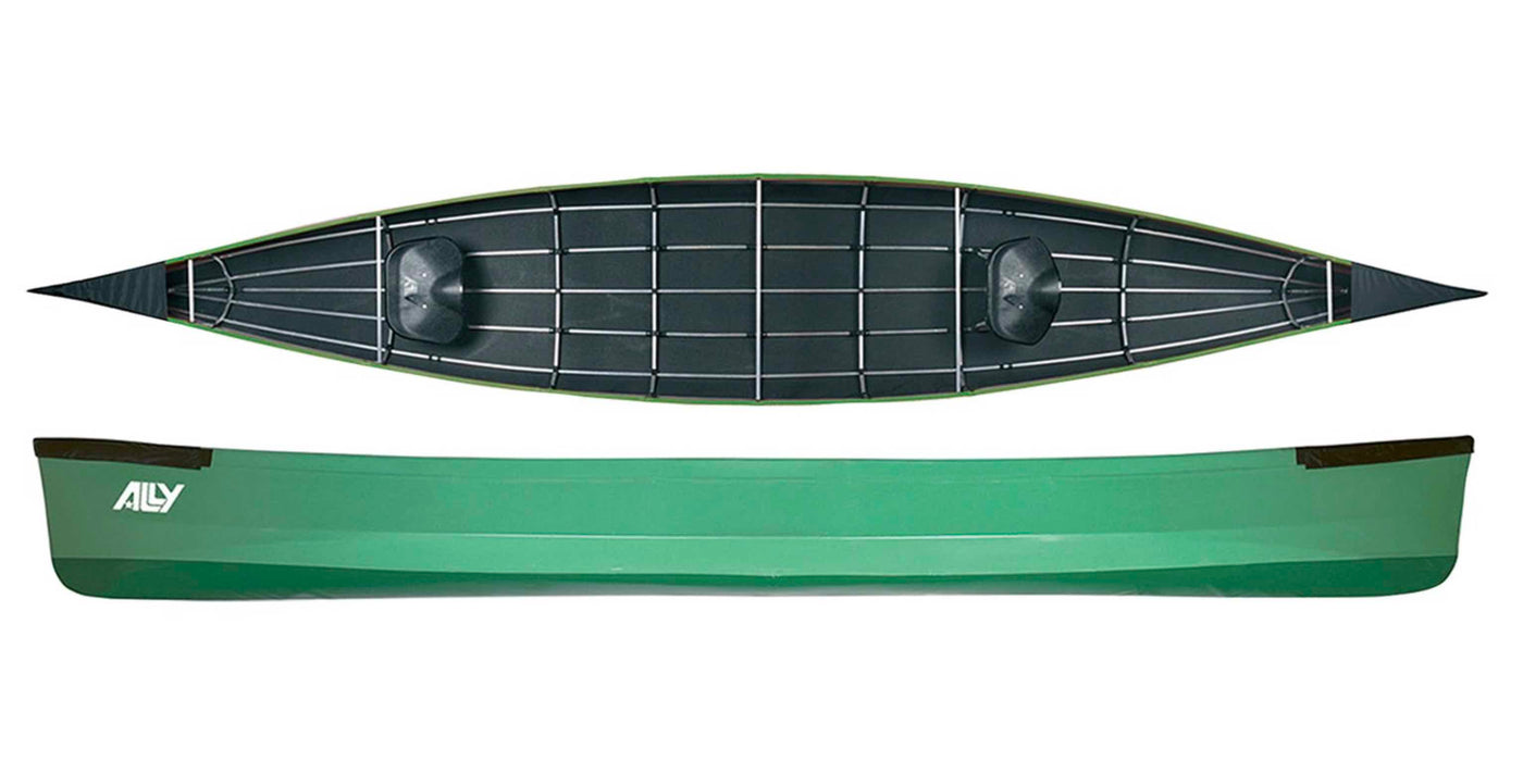 Bergans Ally Folding Flatwater Canoe 17’ Green