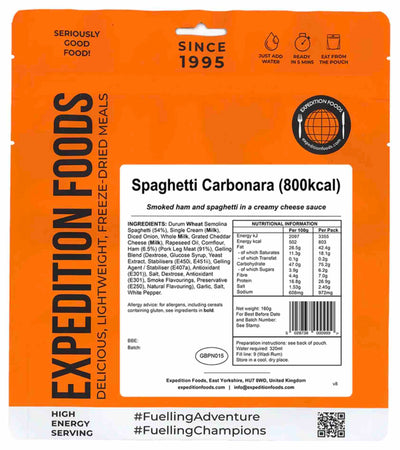 Expedition Foods Spaghetti Carbonara (800kcal)