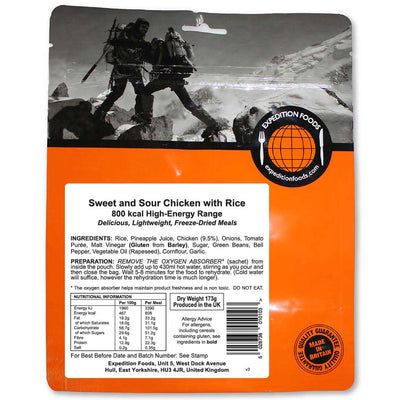 Expedition Foods - Sweet and Sour Chicken with Rice