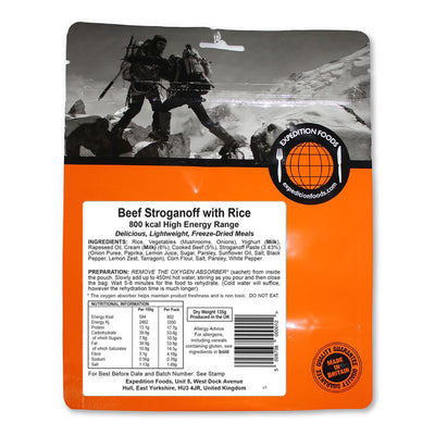 Expedition Foods - Beef Stroganoff with Rice