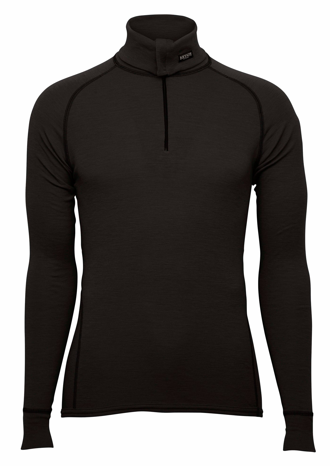 Brynje Classic Wool Zip Polo Black