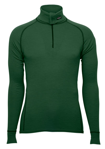 Brynje Classic Wool Zip Polo Green