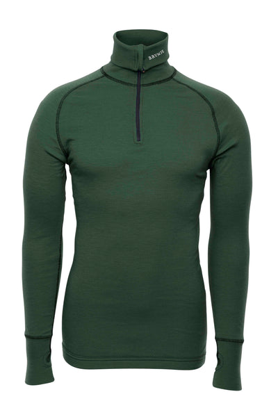 Brynje Arctic Zip Polo Green