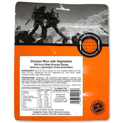Expedition Foods - Chicken Rice with Vegetables